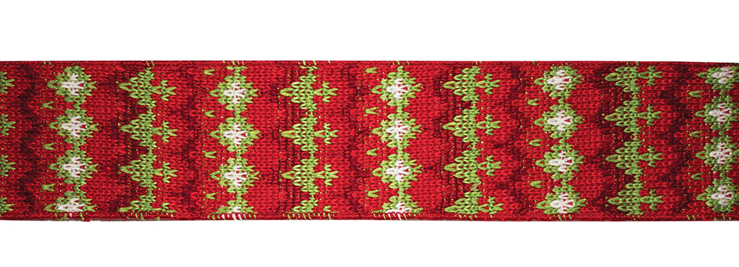 Wired Polyester Ribbon, 2.5" x 10 Yds, 6 Rolls
