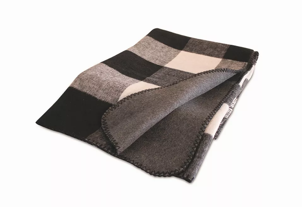 Acrylic Plaid Throw, 57"L x 63"W