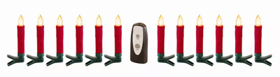 LED Clip-On Taper Candles, Set of 24, 4.5"H