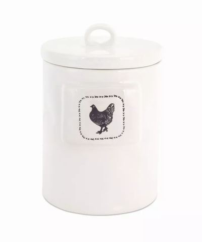 Farmhouse Chicken Canisters, Set of 2