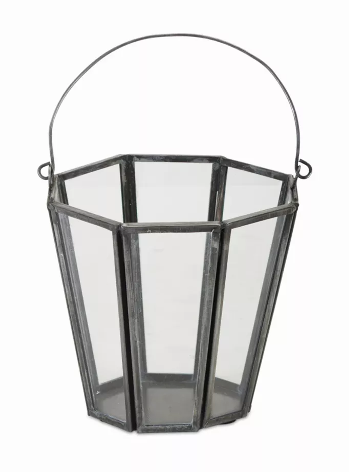 Melrose Glass & Iron Candle Holders, Set of 4