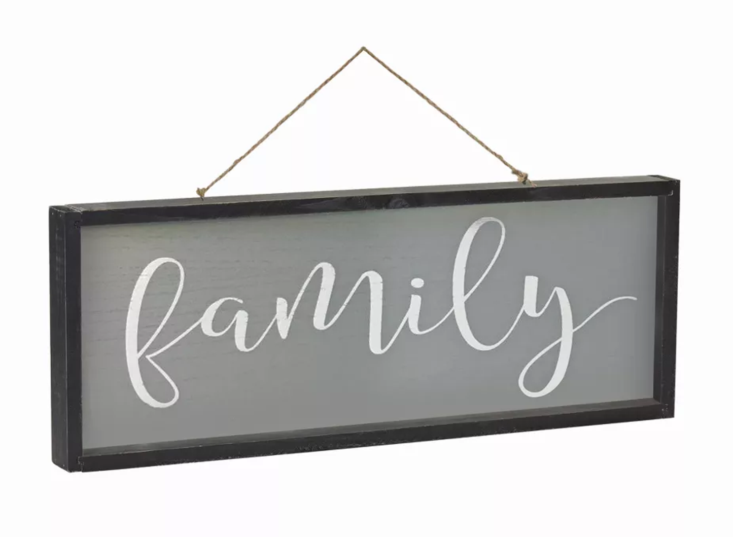 Blessed & Family Reversible Wood Frame Sign