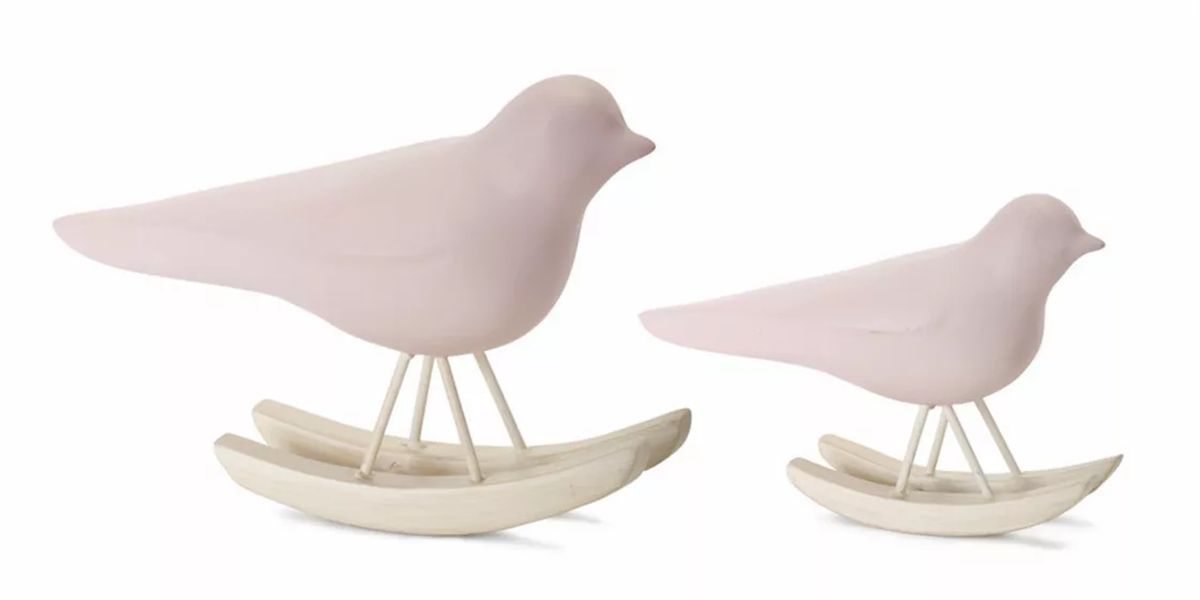 Melrose Resin Bird Rockers, Set of 4