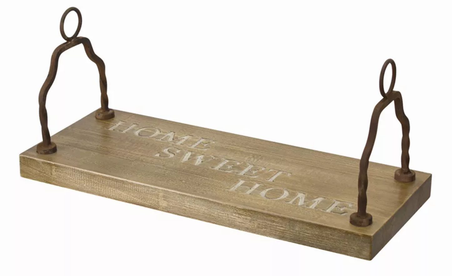 Home Sweet Home Wood & Iron Swing, 23.5in