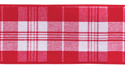 Melrose Wired Cotton Ribbon, 4" x 10 Yds Set of 2