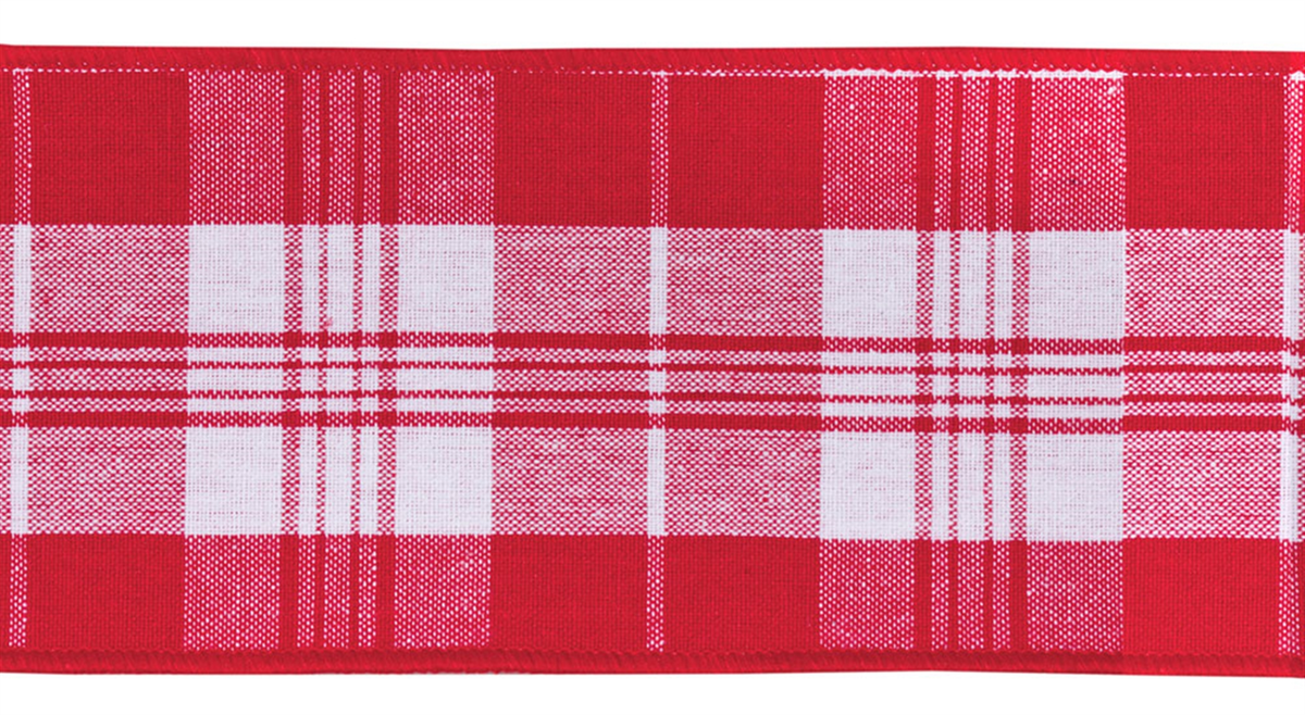 Melrose Wired Cotton Ribbon, 4" x 10 Yds Set of 2