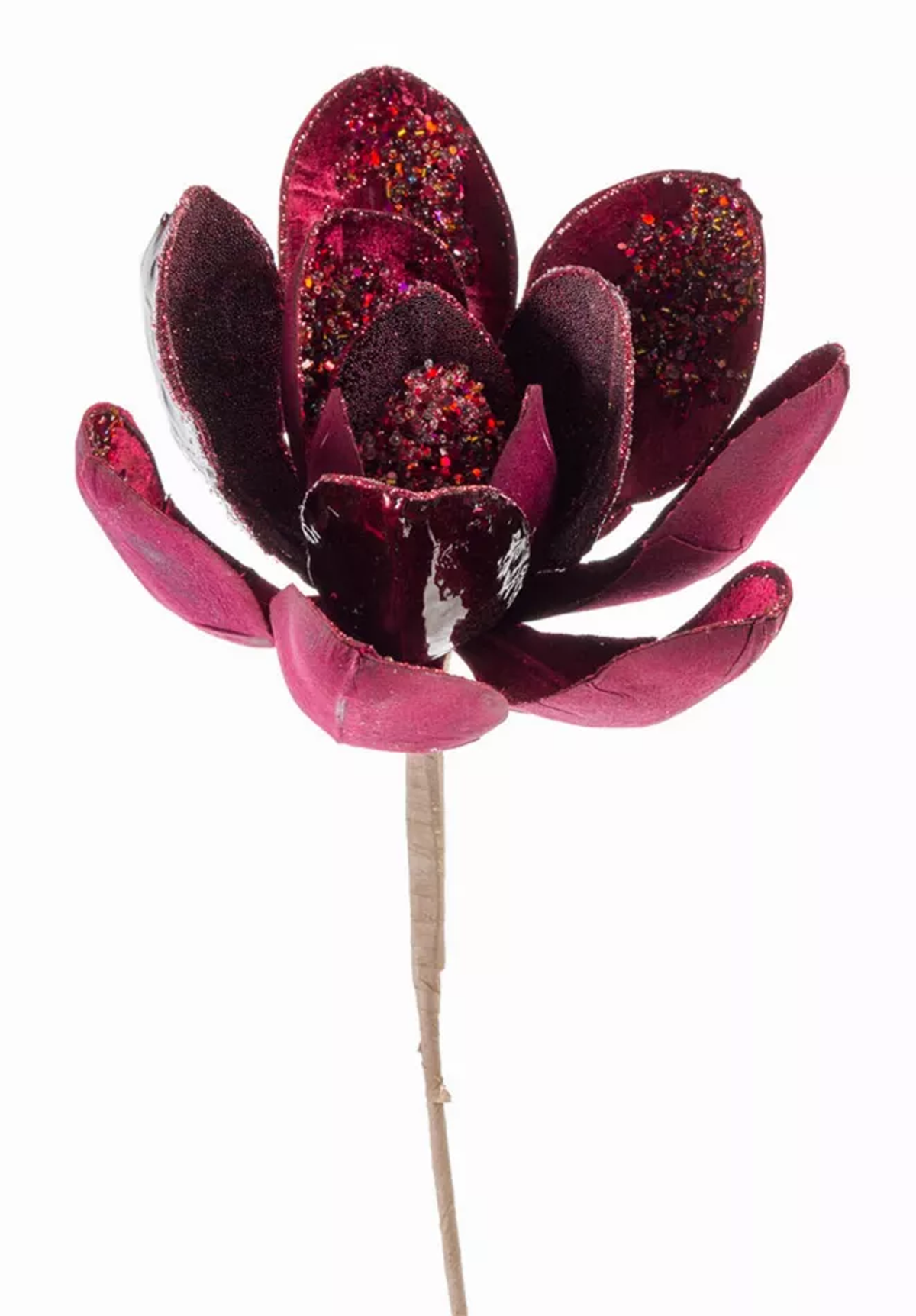 Velvet Magnolia Stems, Set of 6