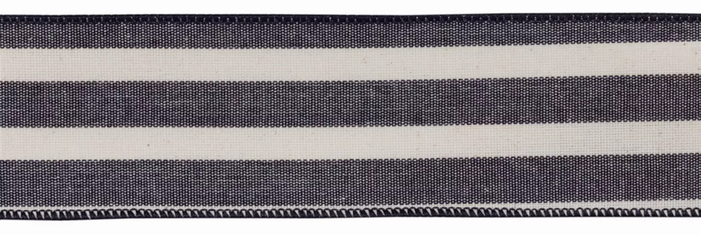 Wired Poly-Cotton Ribbon 2.5" x 10 Yd Set of 6