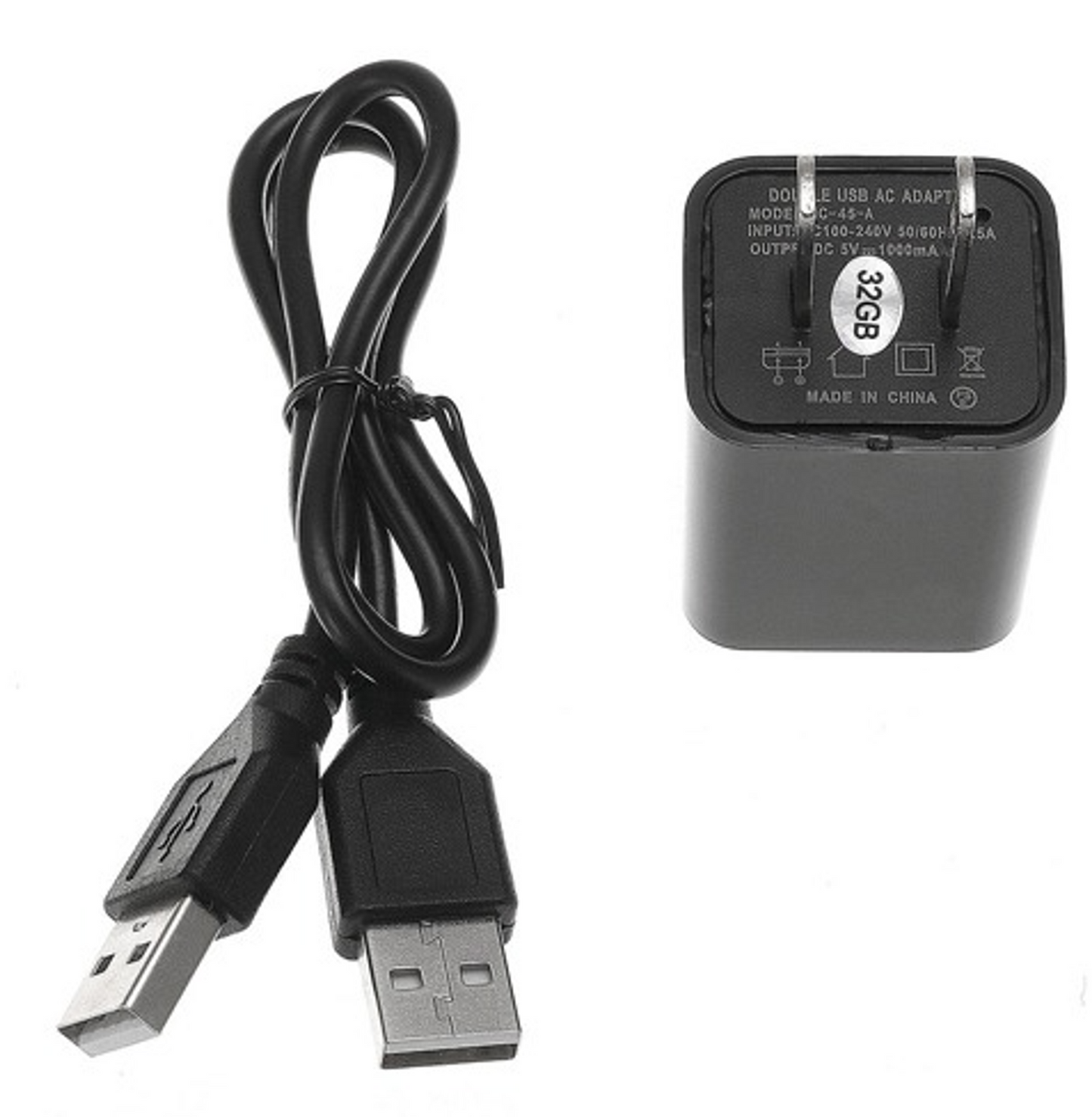 USB Charger Hidden Camera with Built-In DVR