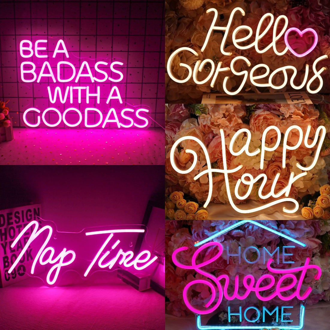 led neon indoor and outdoor luminous wall decoration