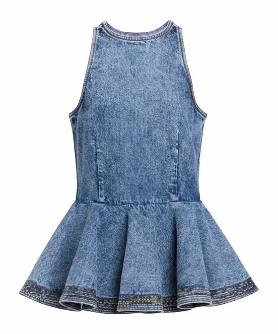 Retro Denim Waistcoat and Jeans Set
