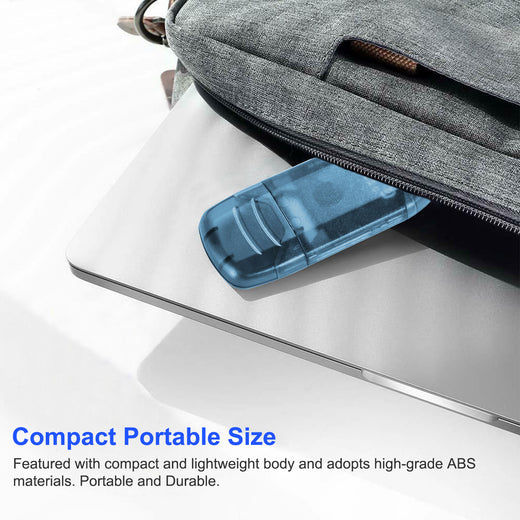 USB 2.0 high-speed card reader front view