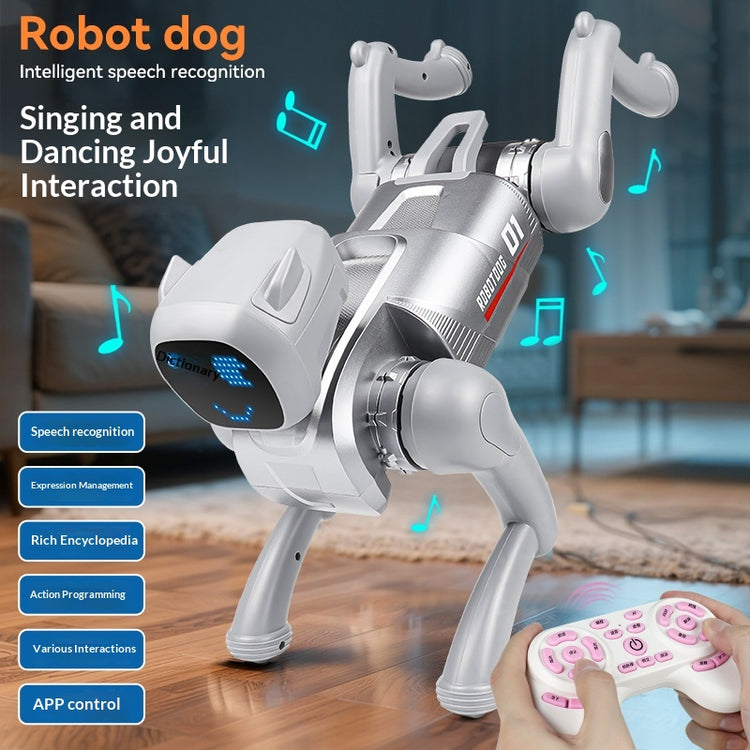 AI smart robot dog toy with remote control for kids