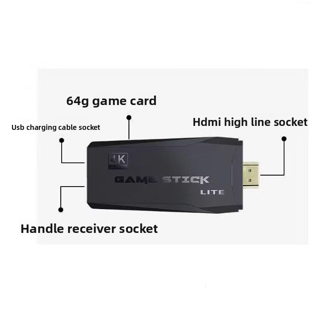 M8 4K HD Wireless TV Game Stick