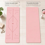 Professional Non-Slip Yoga Fitness Mat with Posture Lines