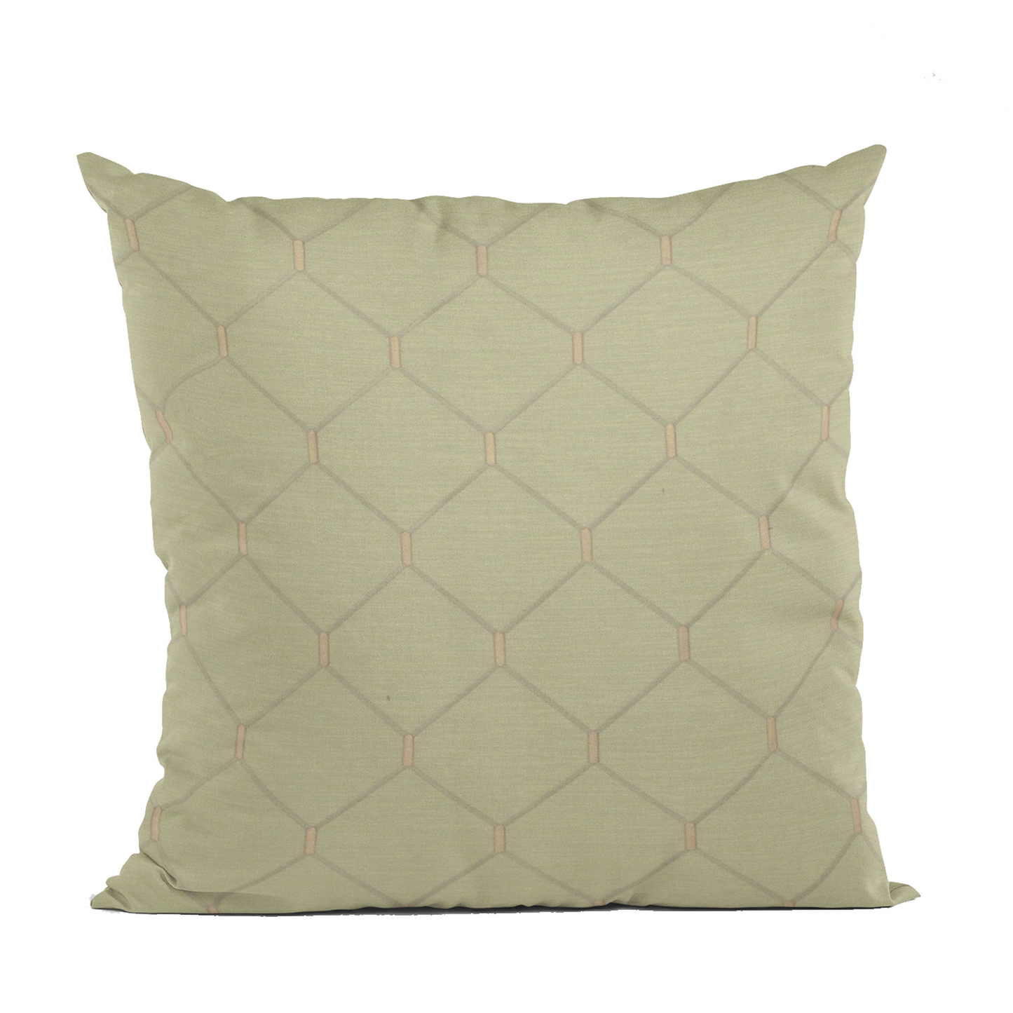 Plutus Creamy White Kona Embroidered Luxury Throw Pillow