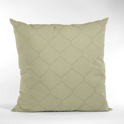 Plutus Creamy White Kona Embroidered Luxury Throw Pillow
