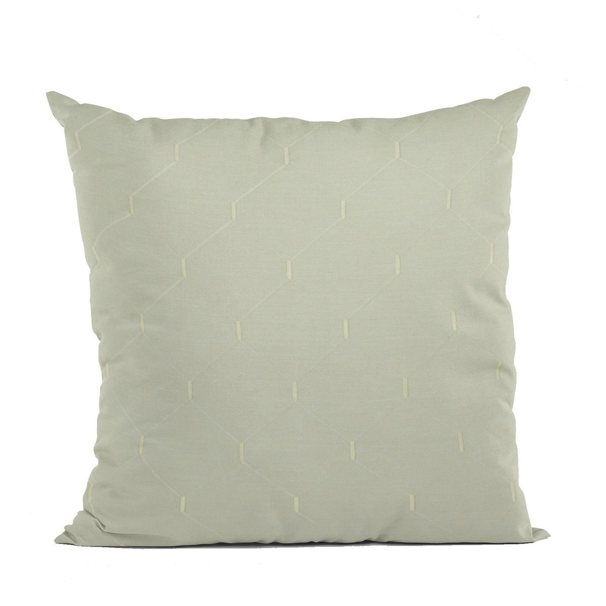 Plutus White Kona Embroidered Luxury Throw Pillow