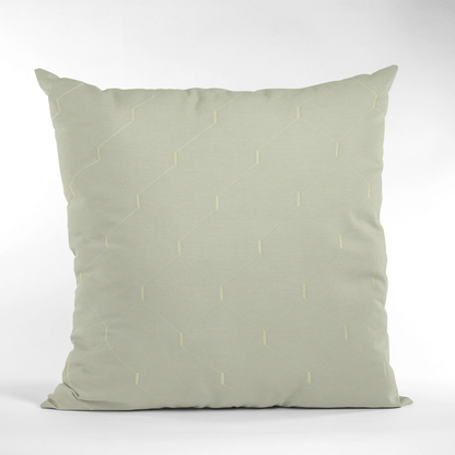 Plutus White Kona Embroidered Luxury Throw Pillow
