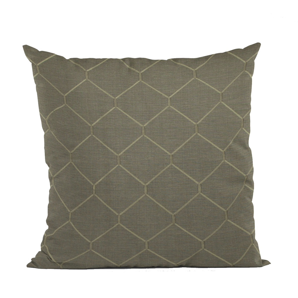 Plutus Bronze Kona Embroidered Luxury Throw Pillow