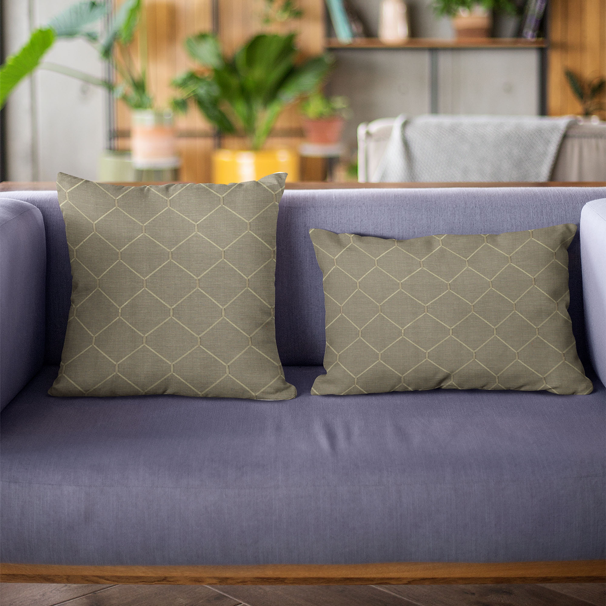 Plutus Bronze Kona Embroidered Luxury Throw Pillow