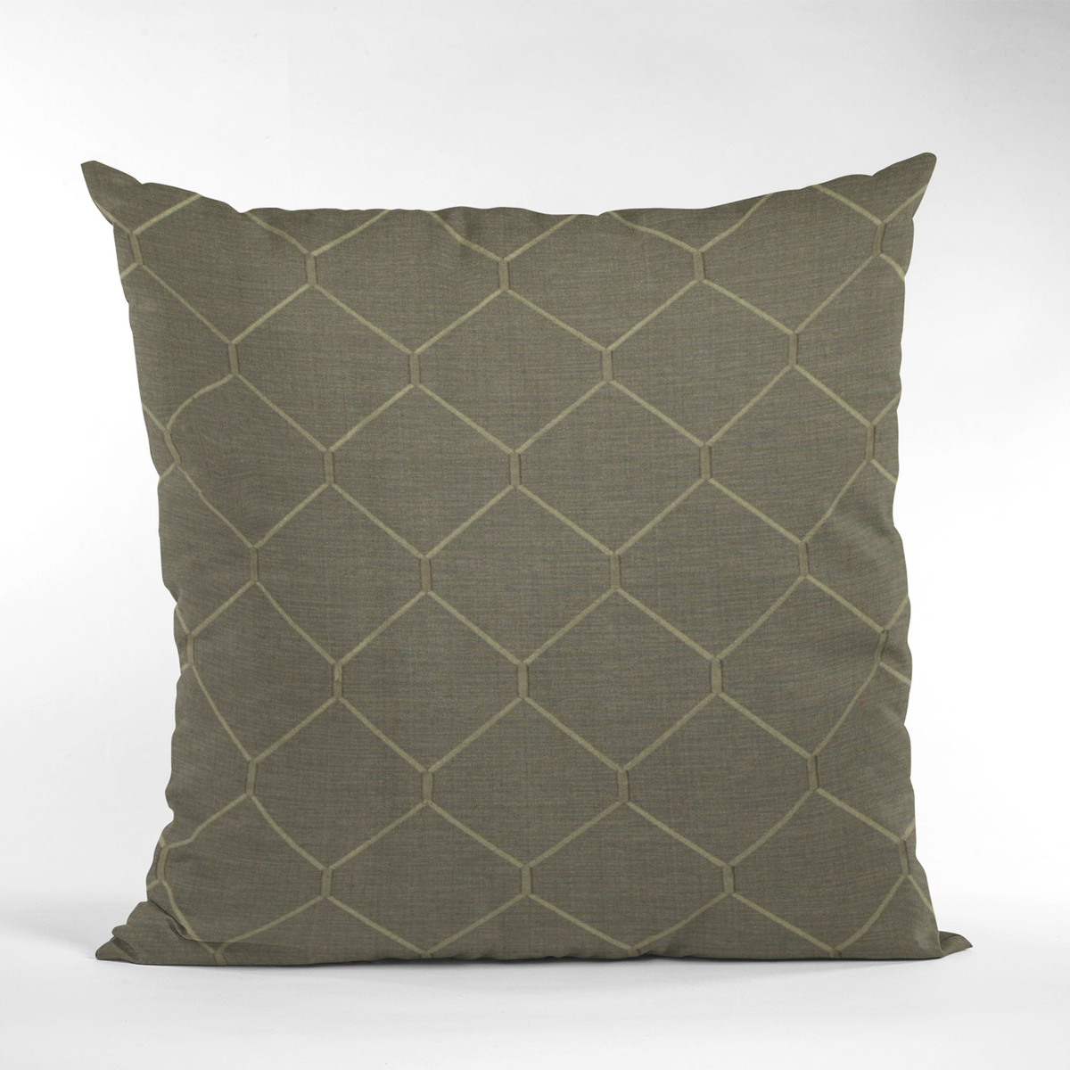 Plutus Bronze Kona Embroidered Luxury Throw Pillow