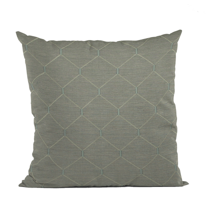 Plutus Urban Grey Kona Embroidered Luxury Throw Pillow