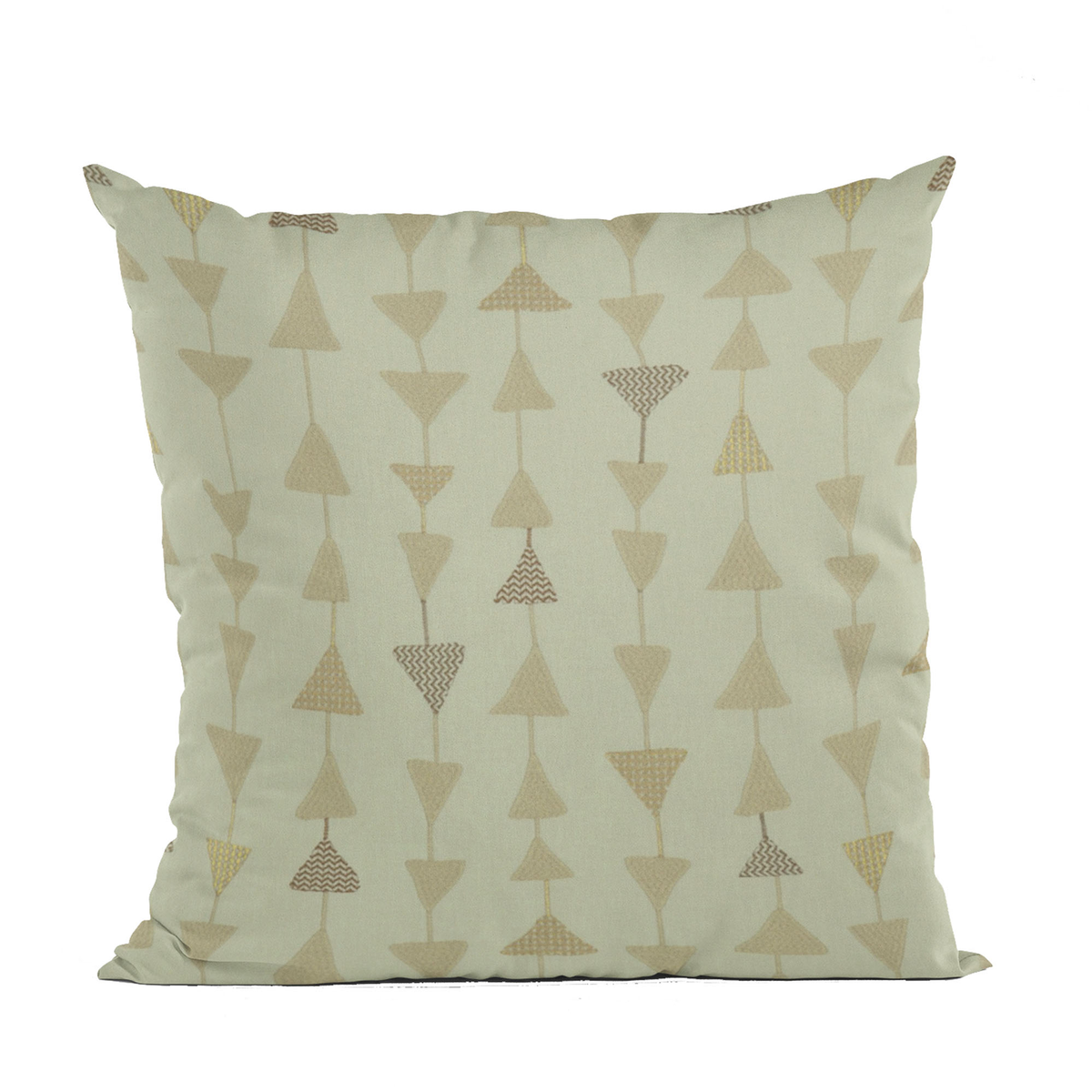 Plutus Natural Manti Embroidered Luxury Throw Pillow