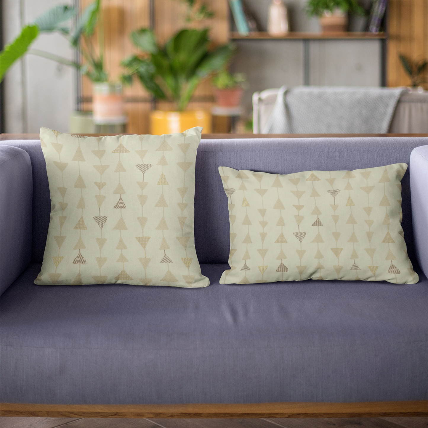 Plutus Natural Manti Embroidered Luxury Throw Pillow