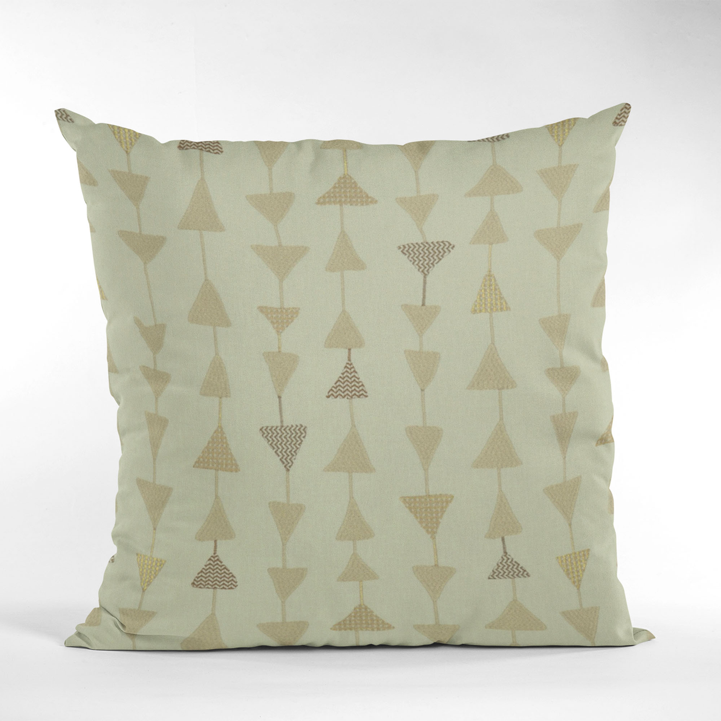 Plutus Natural Manti Embroidered Luxury Throw Pillow