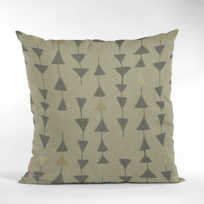 Plutus Pebble Manti Embroidered Luxury Throw Pillow