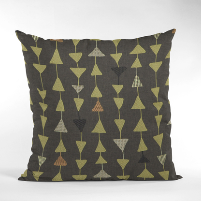 Plutus River Rock Manti Embroidered Luxury Throw Pillow