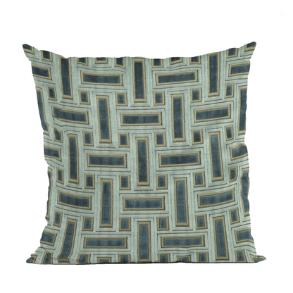 Plutus Hazy Stony Cut Velvet Luxury Throw Pillow