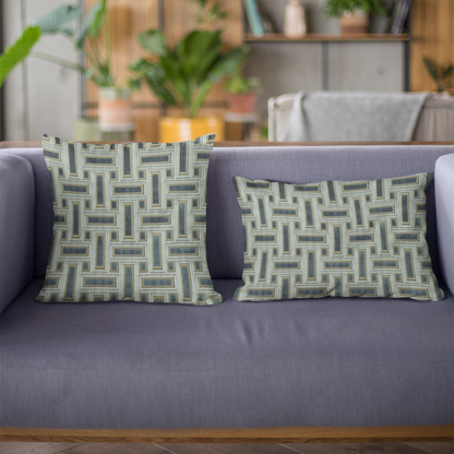 Plutus Hazy Stony Cut Velvet Luxury Throw Pillow
