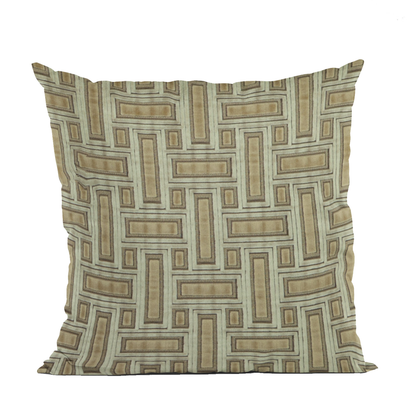Plutus Bronze Stony Cut Velvet Luxury Throw Pillow