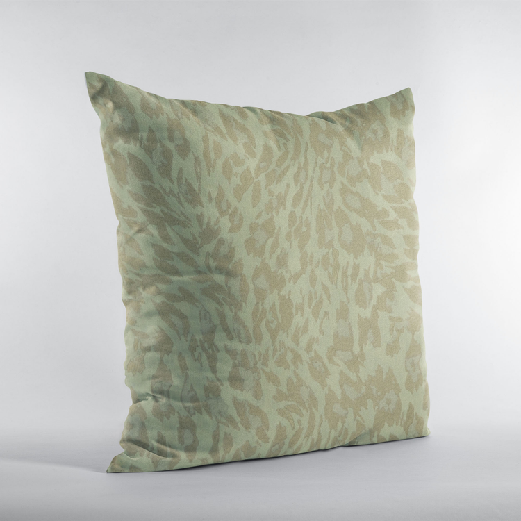 Plutus Stonewash Cheetah Embroidery Luxury Throw Pillow