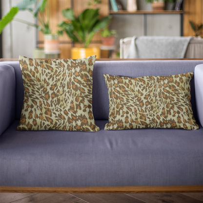 Plutus Safari Cheetah Embroidery Luxury Throw Pillow