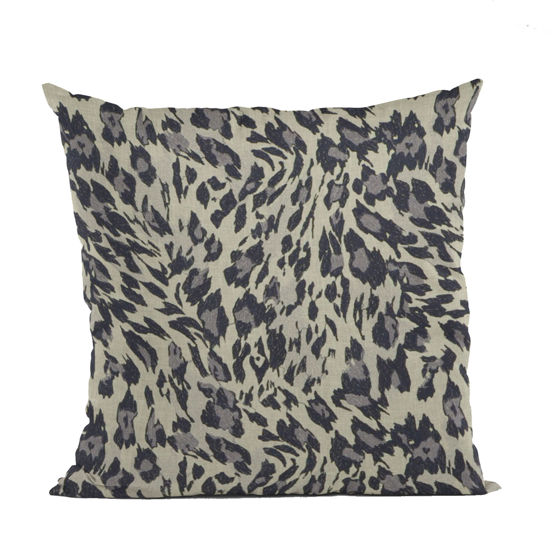 Plutus Granite Cheetah Embroidery Luxury Throw Pillow