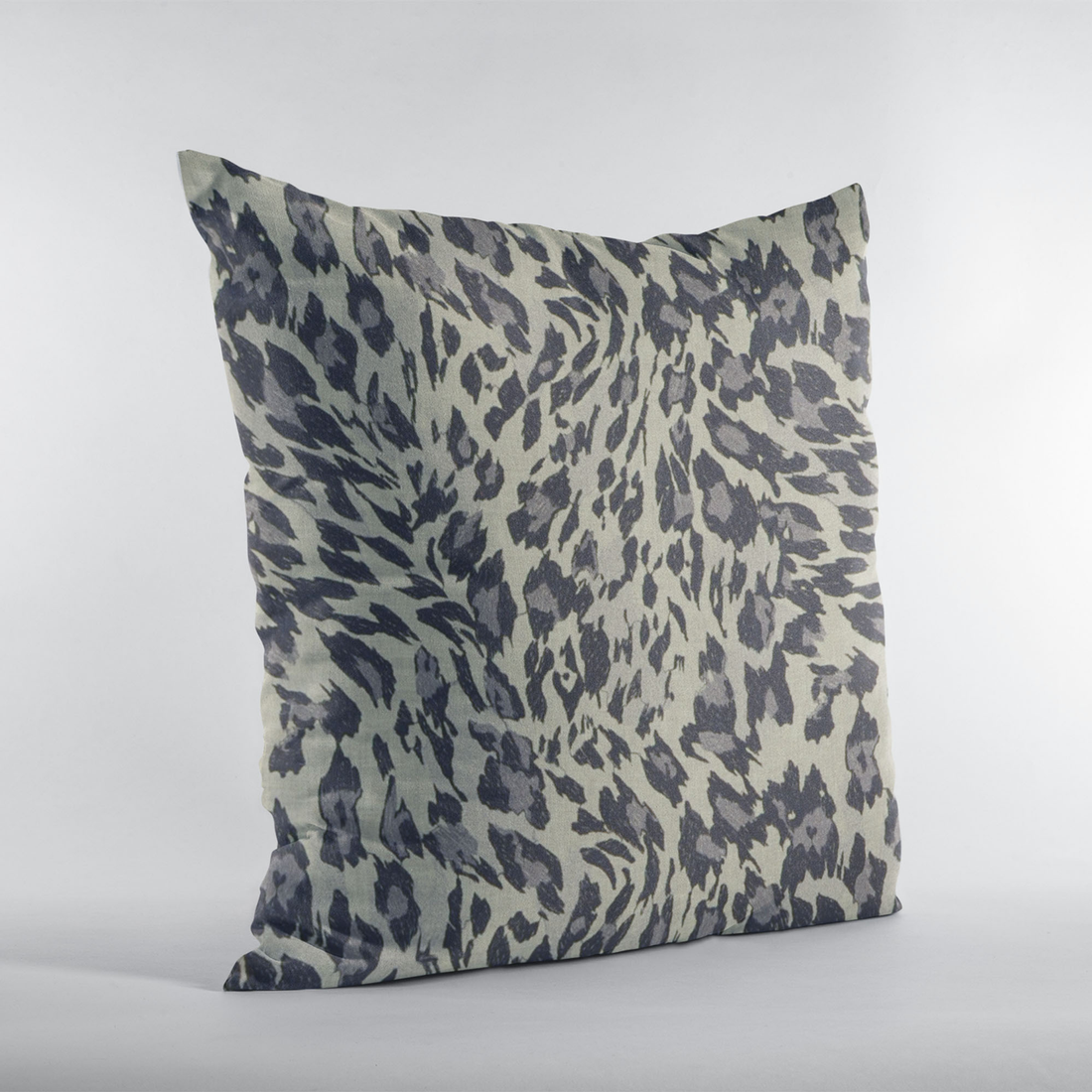 Plutus Granite Cheetah Embroidery Luxury Throw Pillow