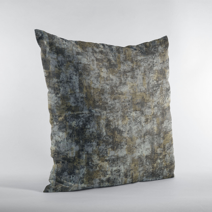 Plutus Twilight Hidden Island Foil-Print Velvet Luxury Throw Pillow