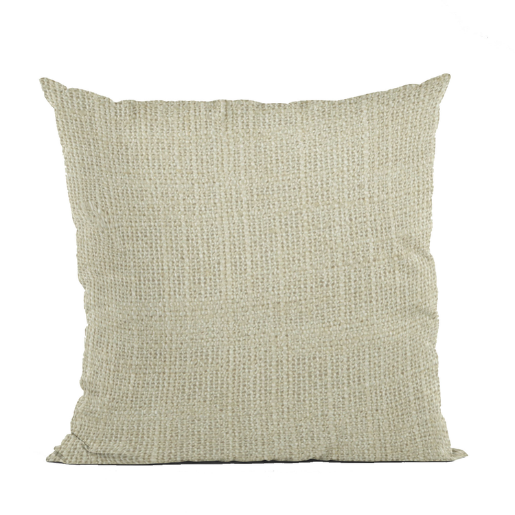 Plutus Vanilla Wall Textured Luxury Throw Pillow