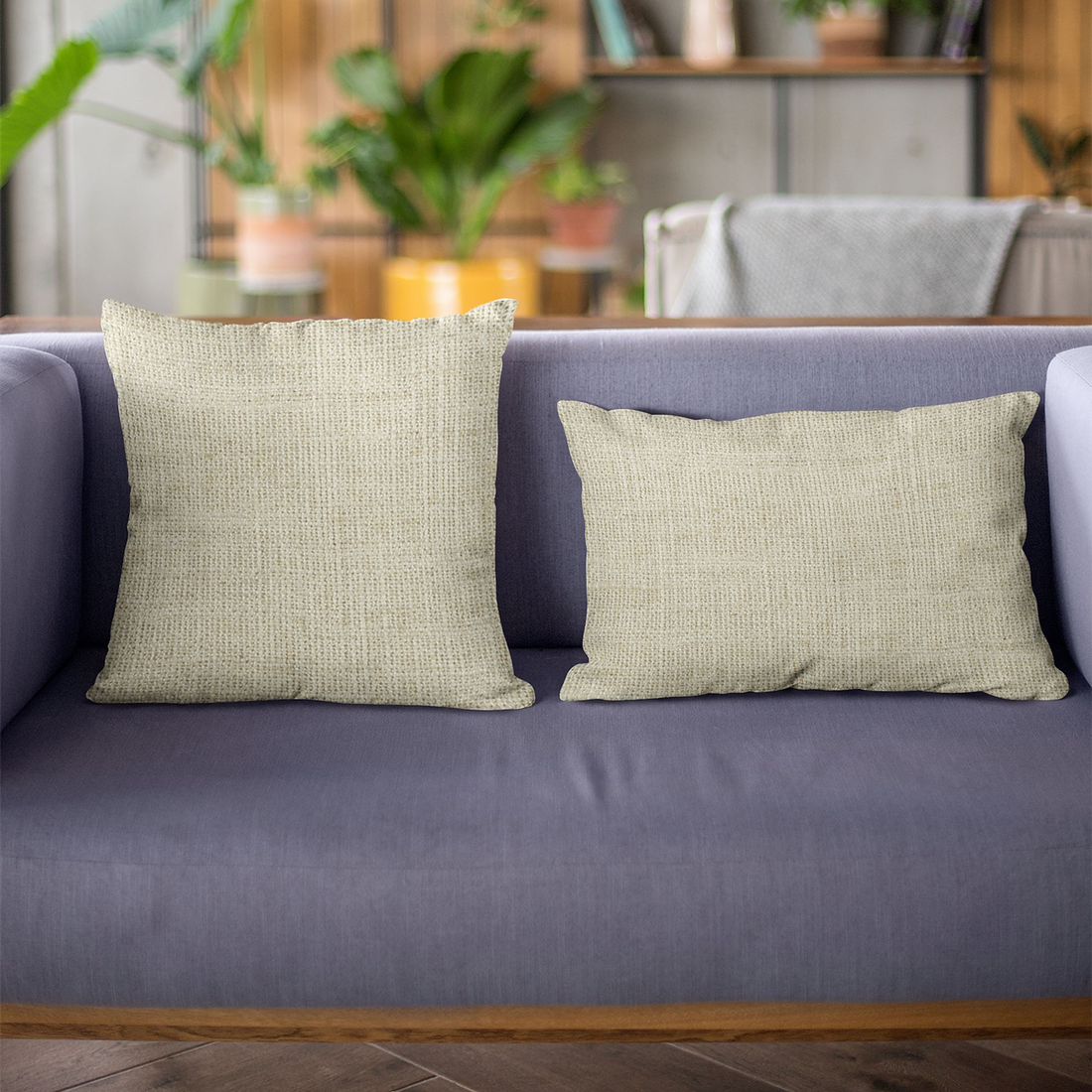 Plutus Flax Wall Textured Luxury Throw Pillow