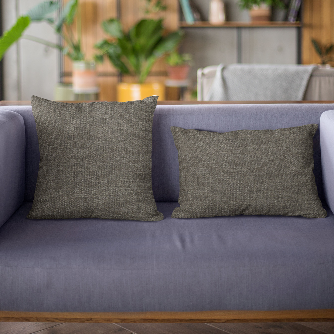 Plutus Mascara Wall Textured Luxury Throw Pillow