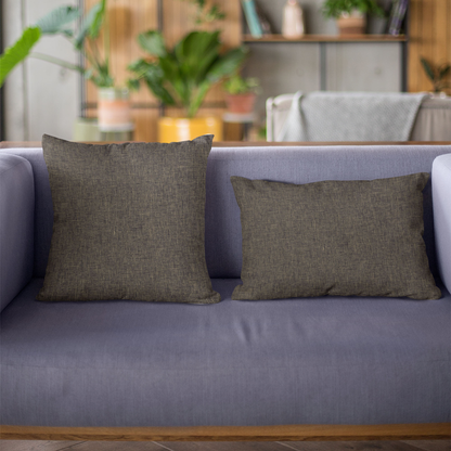 Plutus Espresso Waffle Textured Luxury Throw Pillow