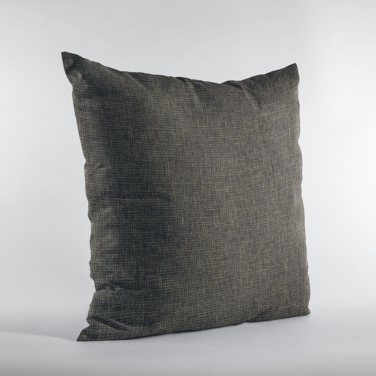 Plutus Espresso Waffle Textured Luxury Throw Pillow