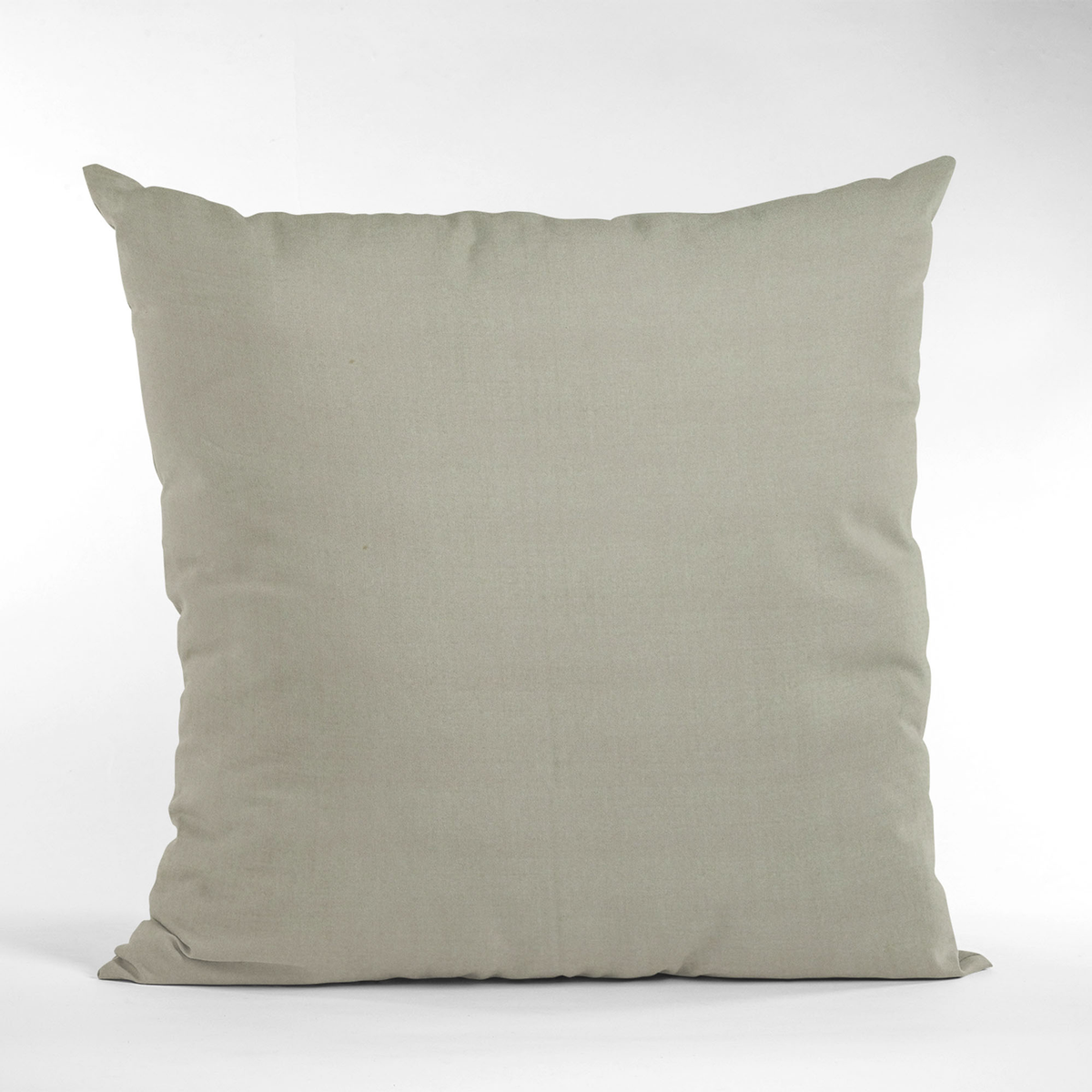 Plutus Light Grey Solid Shiny Velvet Luxury Throw Pillow
