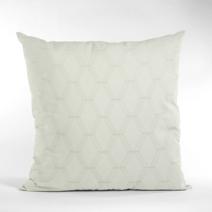 Plutus Vanilla Diamond Shiny Embroidery Luxury Throw Pillow