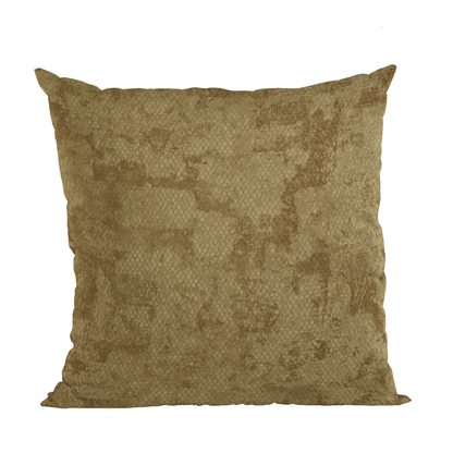 Plutus Burnished Bronze Hidden Map Diamond Luxury Throw Pillow