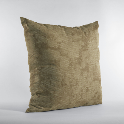 Plutus Burnished Bronze Hidden Map Diamond Luxury Throw Pillow