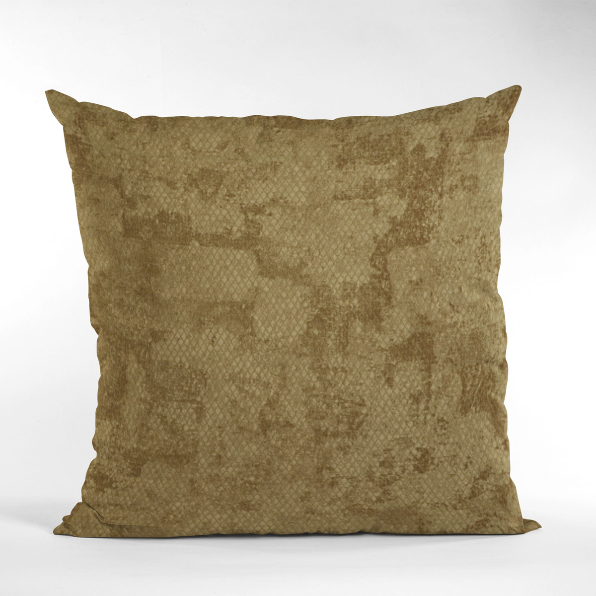 Plutus Burnished Bronze Hidden Map Diamond Luxury Throw Pillow